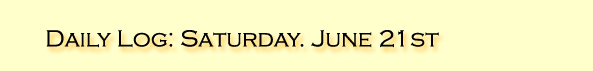 Daily Log: Day Zero