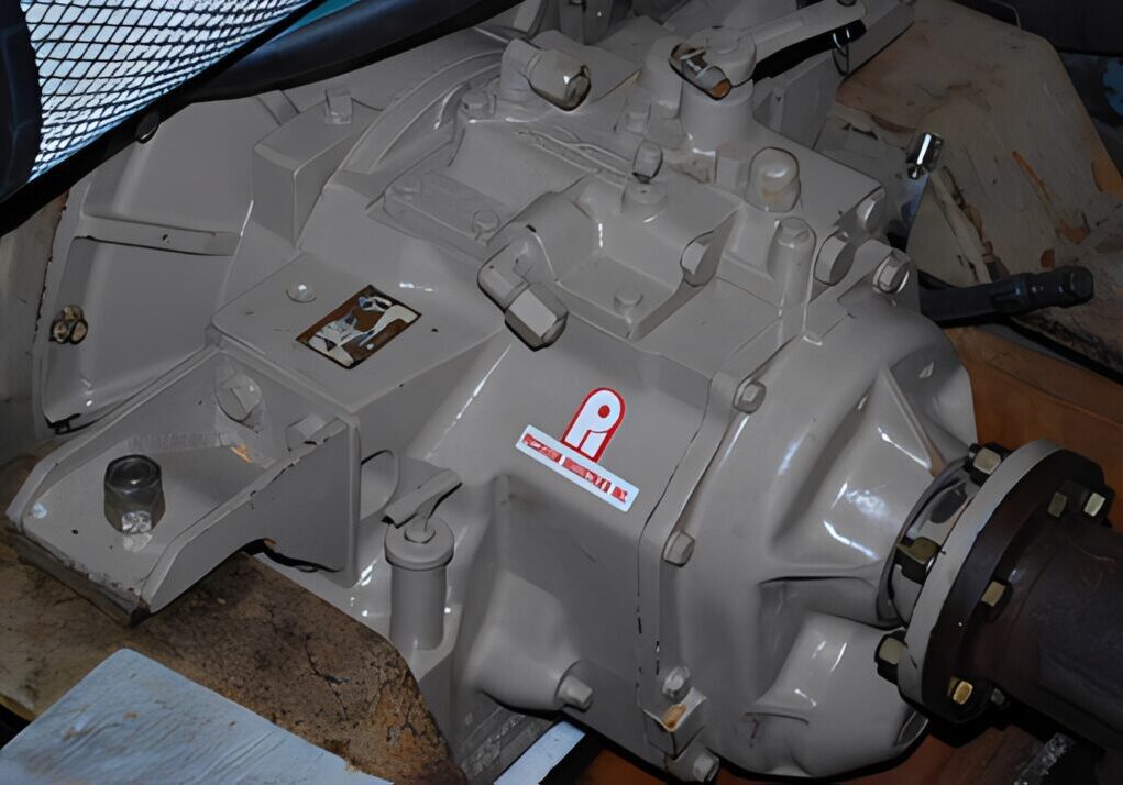 Industrial machinery component close-up